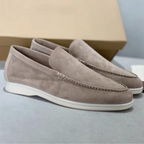 Mocassins homme à enfiler, coutures apparentes, neuf coloris, gris