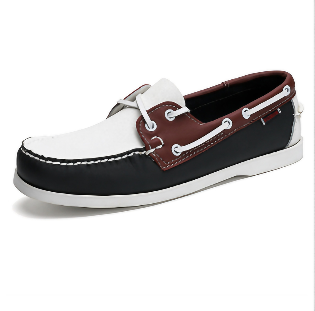 Mocassins rétro homme, cinq coloris, du 38 au 47, blanc et noir