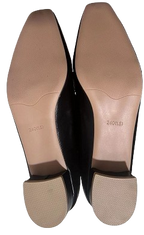 Mocassins babies femme à boucle, talon épais, du 35 au 43