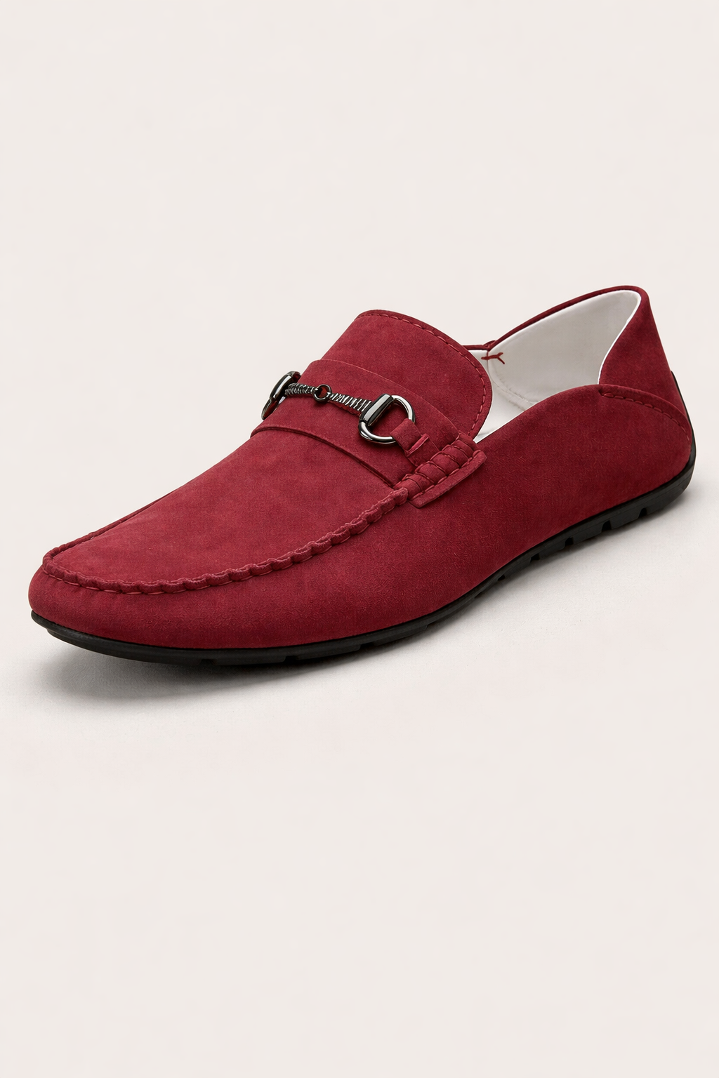 Mocassins homme à enfiler, ornement métallique, du 38 au 42