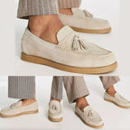 Mocassins orthopédiques homme sans lacets, beige, du 38 au 48