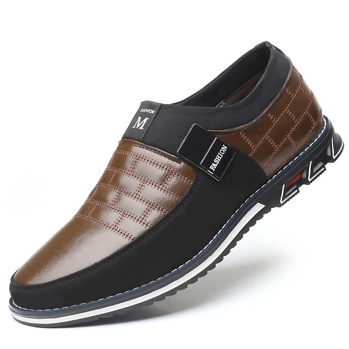 Chaussures oxford homme, semelle souple, du 38 au 48, marron