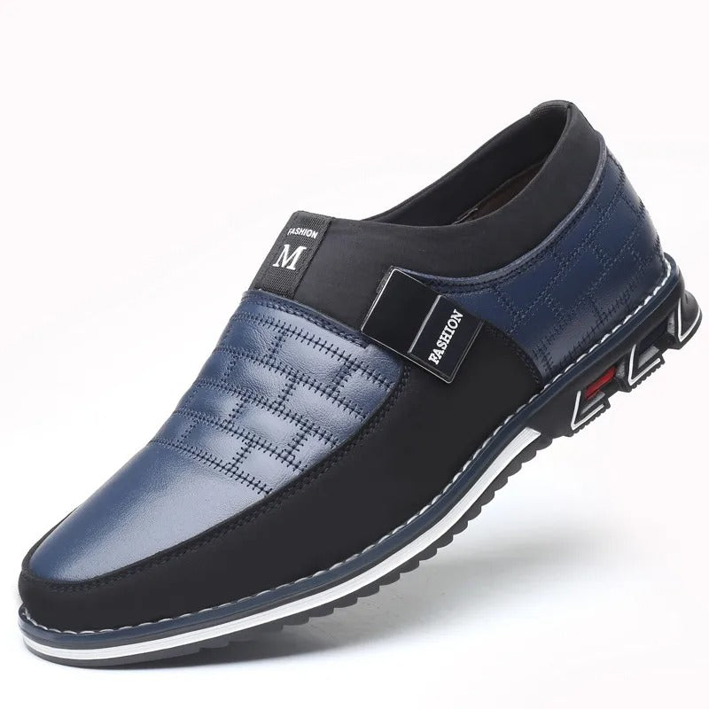 Chaussures oxford homme, semelle souple, du 38 au 48, bleu