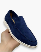 Mocassins homme à semelle intérieure moelleuse, sept coloris, bleu
