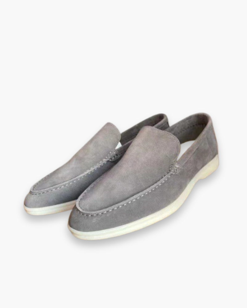 Mocassins homme à semelle intérieure moelleuse, sept coloris, gris