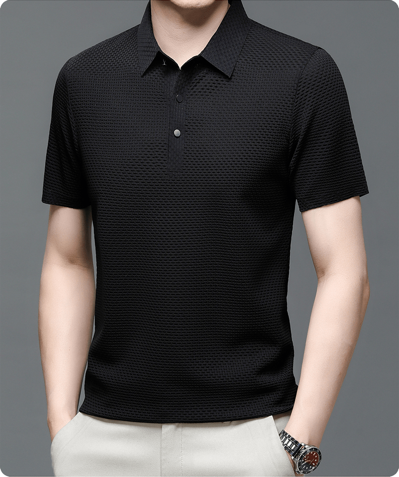 Polo homme style italien, maille texturée, six coloris