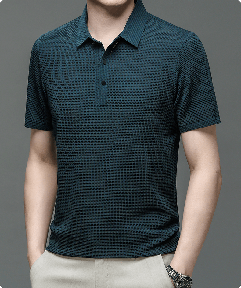 Polo homme style italien, maille texturée, six coloris