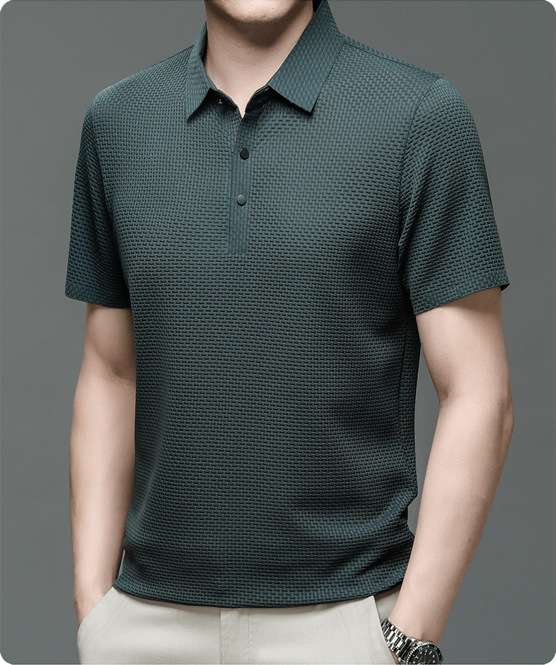 Polo homme style italien, maille texturée, six coloris