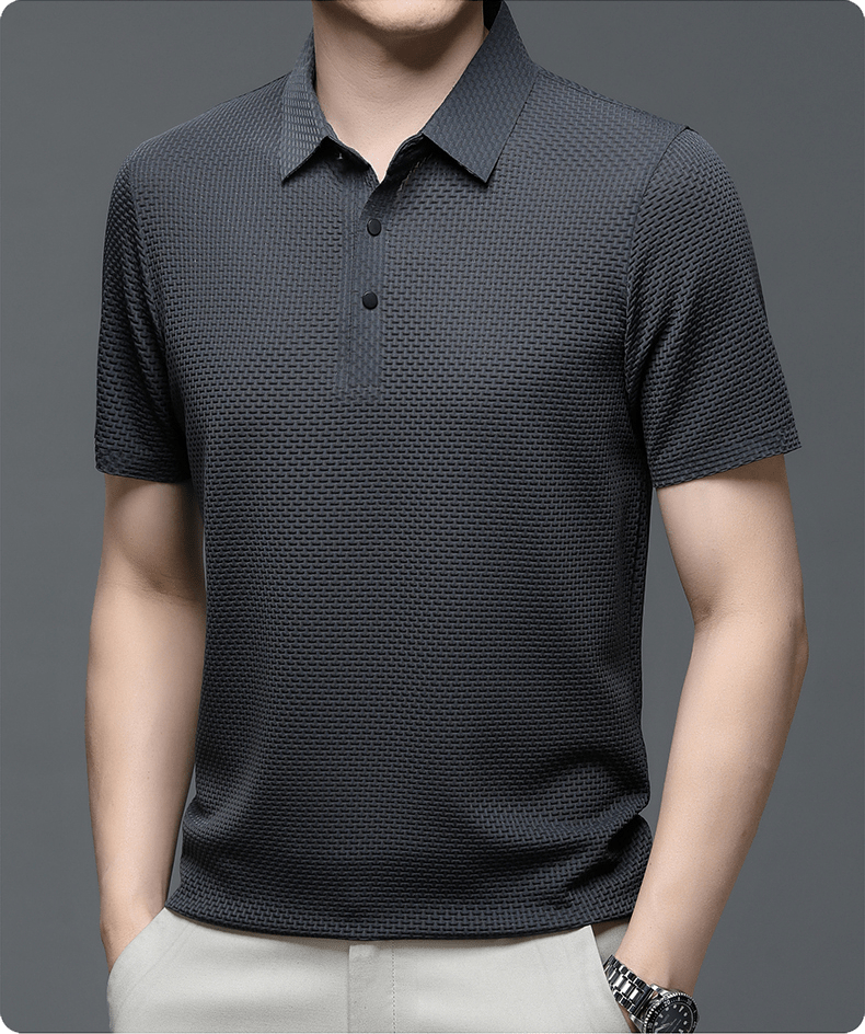 Polo homme style italien, maille texturée, six coloris