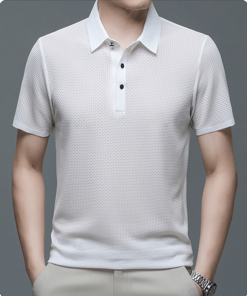 Polo homme style italien, maille texturée, six coloris