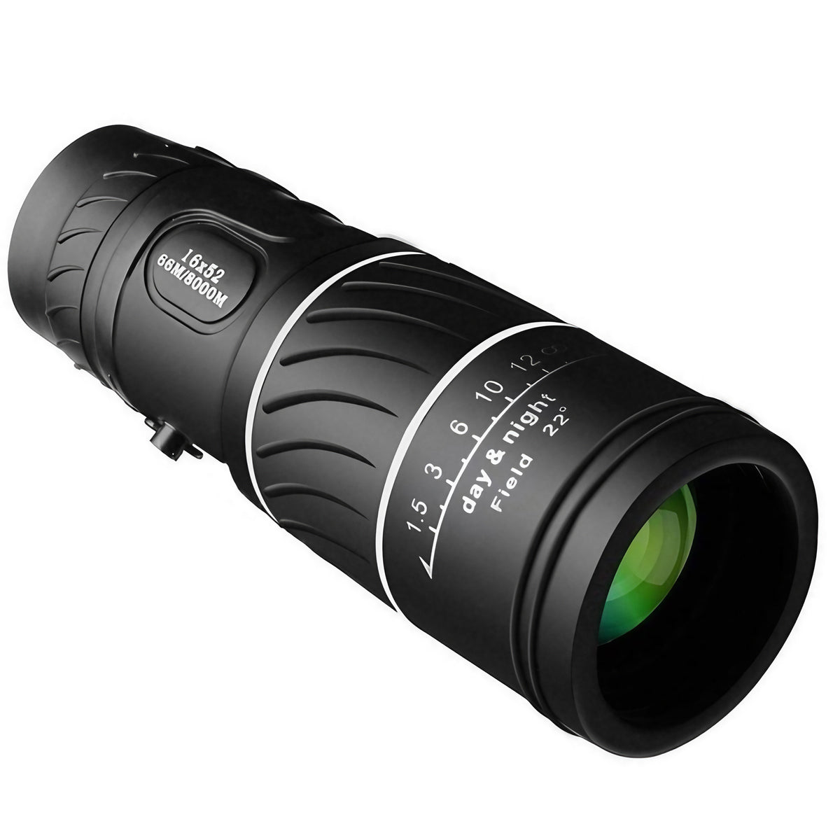 Monoculaire 16x52 compact et étanche, pour voyage et randonnée