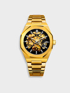 Montre chronographe femme à cadrans multiples, cinq coloris, doré