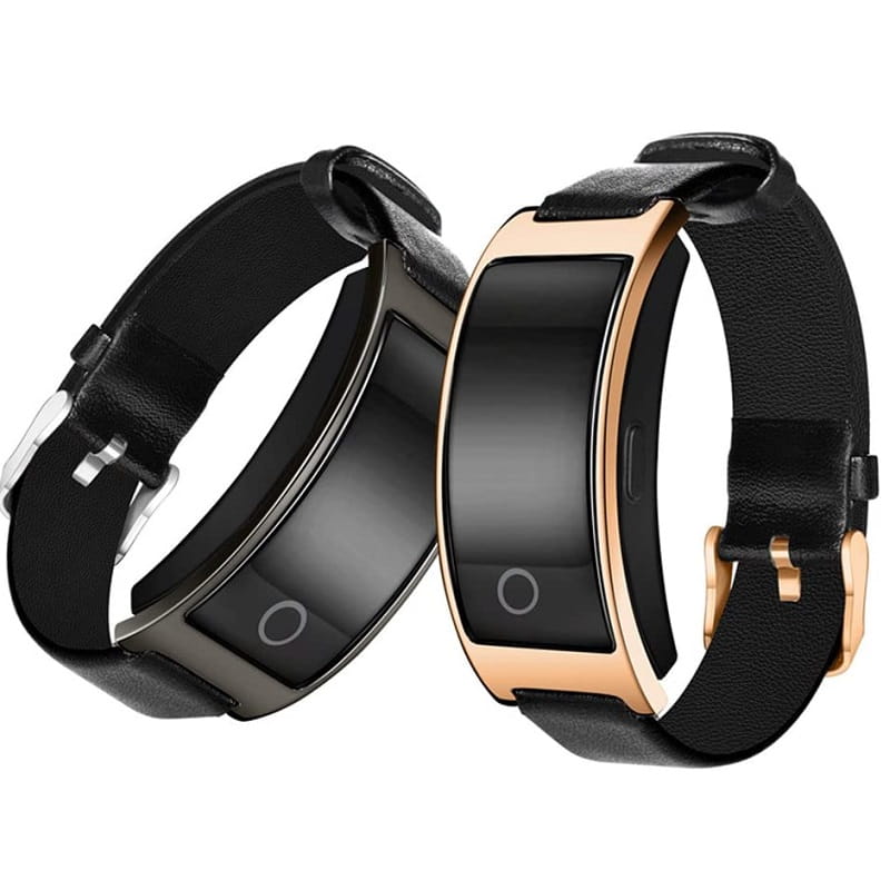 Montre connectée femme écran tactile, étanche IP67, noir ou doré