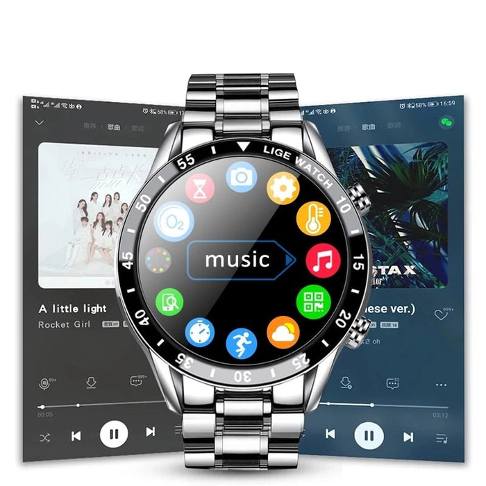 Montre connectée 4G à écran Amoled, étanche IP68