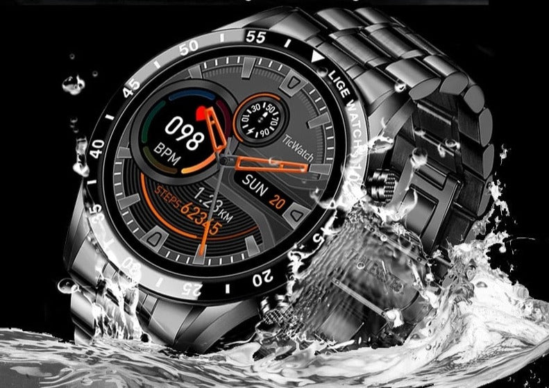 Montre connectée 4G à écran Amoled, étanche IP68