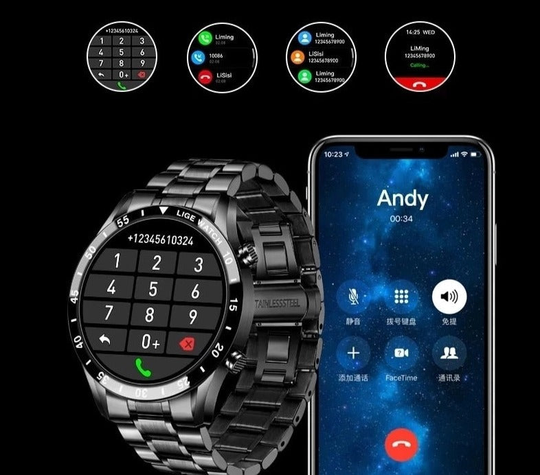 Montre connectée 4G à écran Amoled, étanche IP68