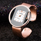 Montre bracelet femme de style classique, dorée, rose ou argentée, rose