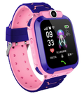 Montre GPS enfant avec bouton SOS et appels, trois coloris, rose