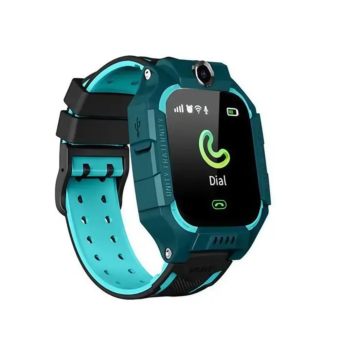 Montre GPS enfant avec bouton SOS et appels, trois coloris, vert