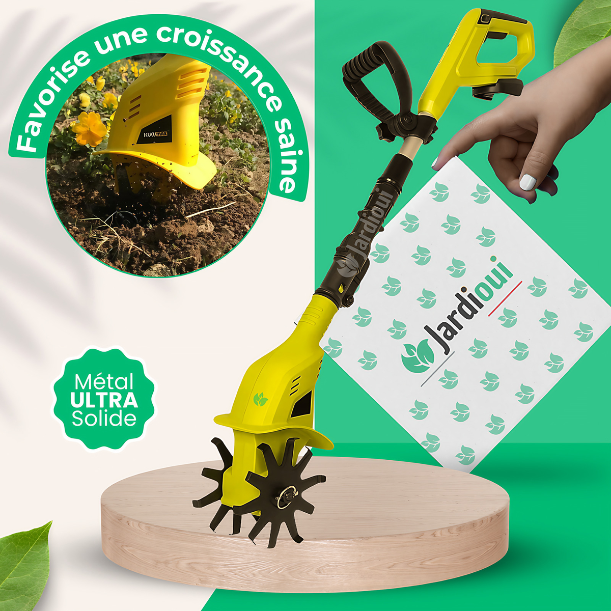 Bineuse électrique sans fil 20V, poignée télescopique, 2,65 kg