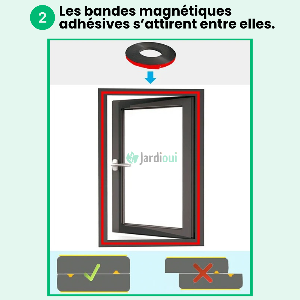 Moustiquaire magnétique pour fenêtre, 90 x 110 cm à découper
