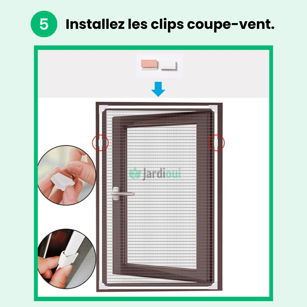 Moustiquaire magnétique pour fenêtre, 90 x 110 cm à découper