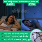 Moustiquaire magnétique pour fenêtre, 90 x 110 cm à découper