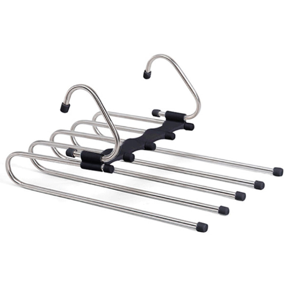 Cintre porte-pantalons à cinq barres pour armoire