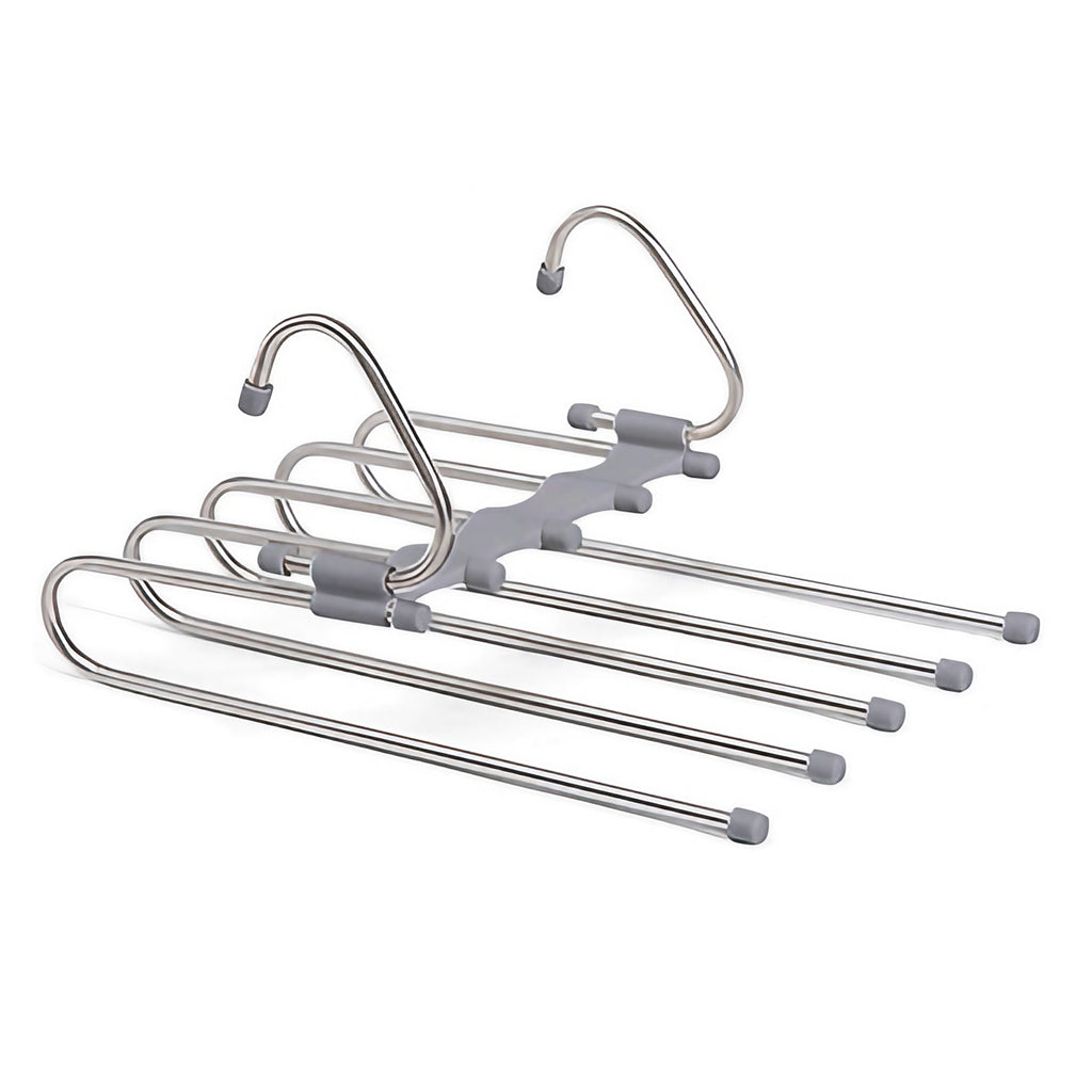 Cintre porte-pantalons à cinq barres pour armoire
