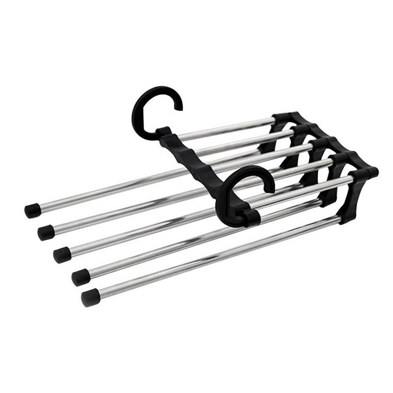 Cintre porte-pantalons à cinq barres pour armoire