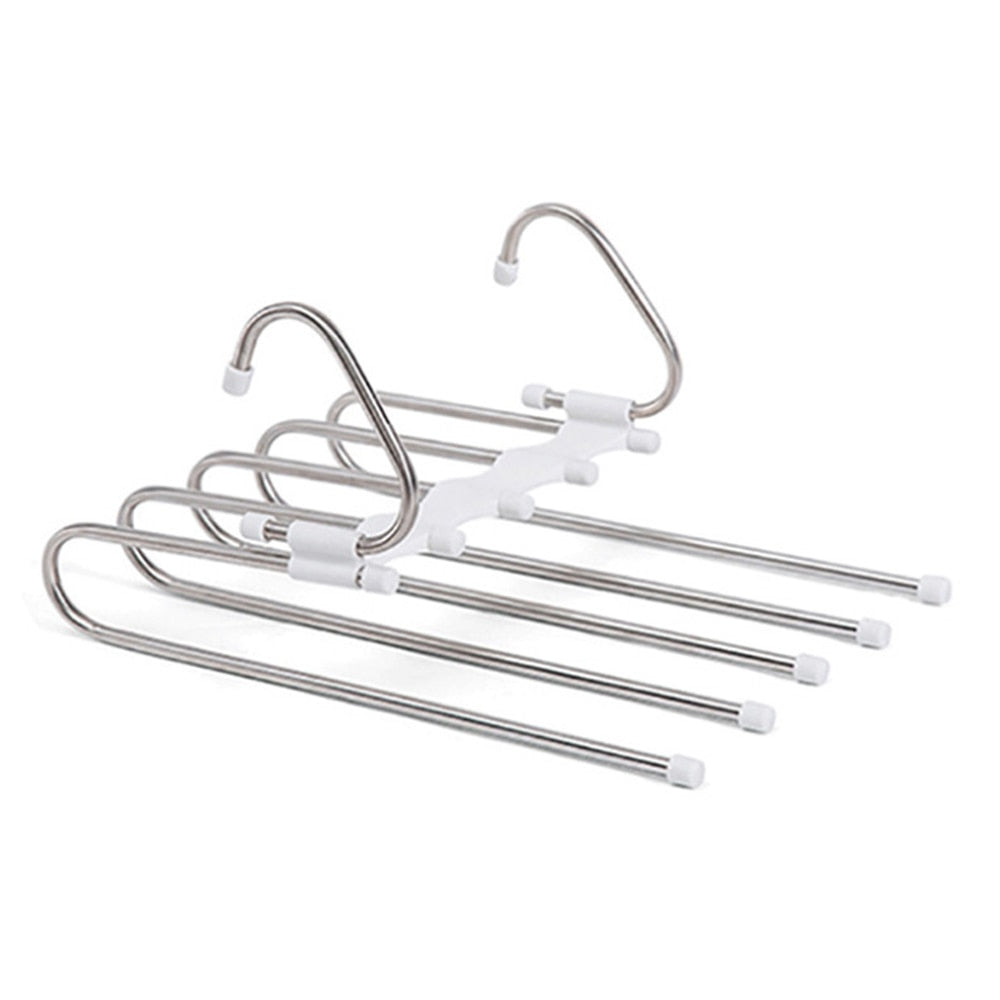 Cintre porte-pantalons à cinq barres pour armoire