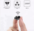 Caméra de surveillance WiFi compacte 1080p, vision nocturne
