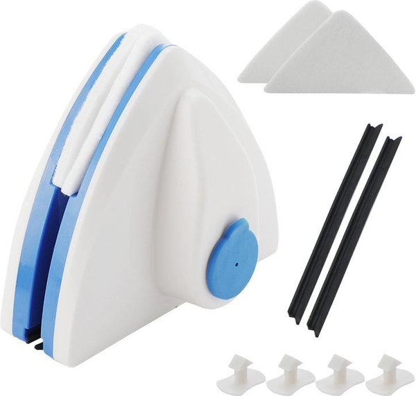 Lave-vitre magnétique double face, deux côtés en même temps, bleu clair