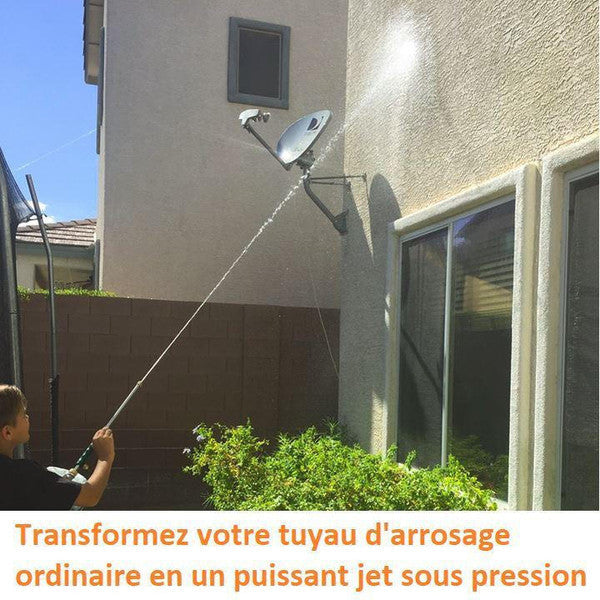 Lance haute pression pour tuyau d'arrosage, portée 8 m