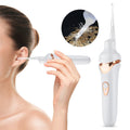 Nettoyeur d'oreilles lumineux à embouts en silicone, rechargeable, blanc