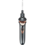 Nettoyeur d'oreilles lumineux à embouts en silicone, rechargeable, noir