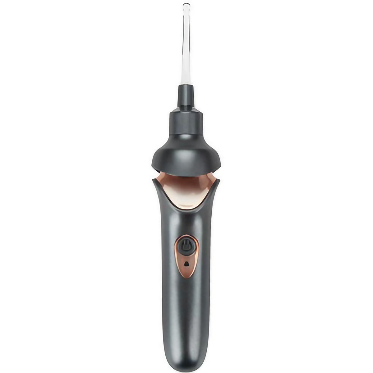 Nettoyeur d'oreilles lumineux à embouts en silicone, rechargeable, noir