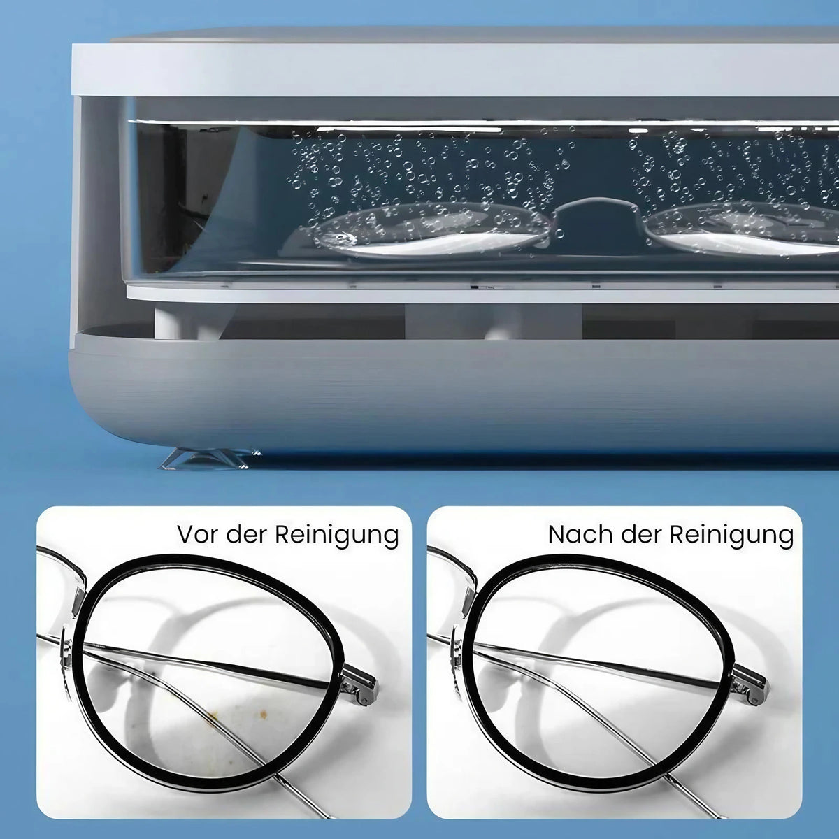 Nettoyeur à ultrasons pour petits objets, à l'eau seule