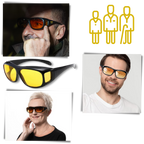 Lunettes de conduite de nuit homme, anti-éblouissement, 3 coloris