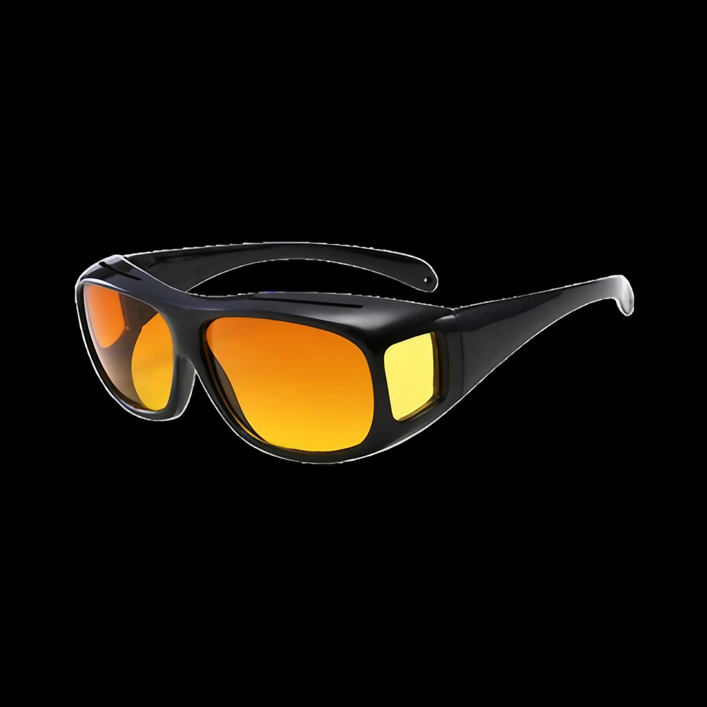 Lunettes de conduite de nuit homme, anti-éblouissement, 3 coloris, marron