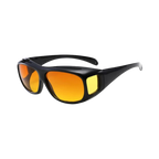 Lunettes de conduite de nuit homme, anti-éblouissement, 3 coloris, marron