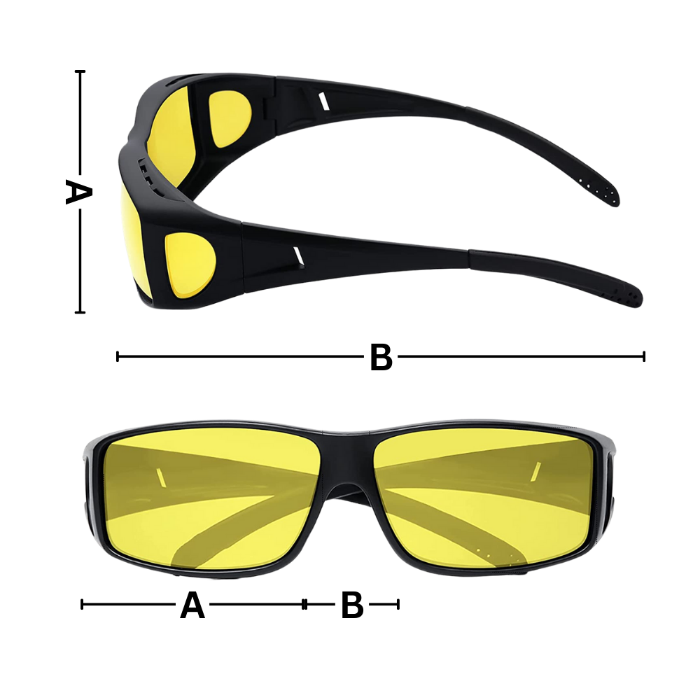 Lunettes de conduite de nuit homme, anti-éblouissement, 3 coloris