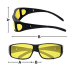 Lunettes de conduite de nuit homme, anti-éblouissement, 3 coloris