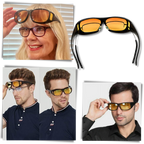 Lunettes de conduite de nuit homme, anti-éblouissement, 3 coloris