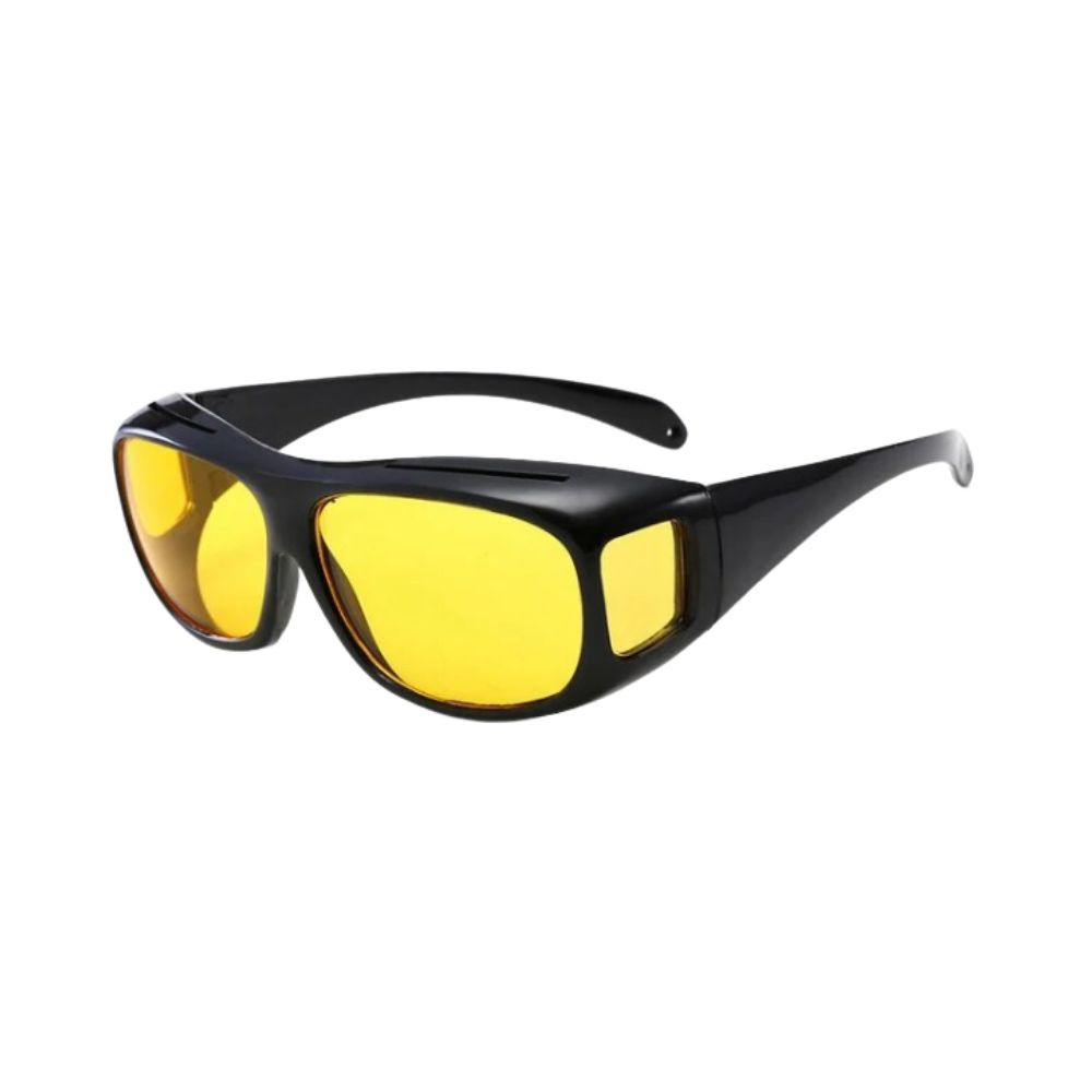 Lunettes de conduite de nuit homme, anti-éblouissement, 3 coloris, jaune