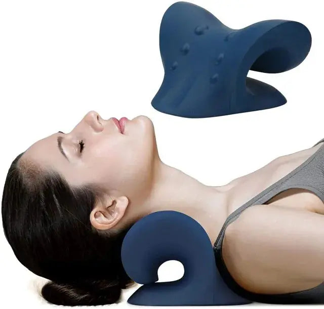 Oreiller ergonomique en forme de C avec rainure pour la nuque