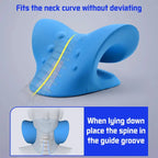 Oreiller ergonomique en forme de C avec rainure pour la nuque