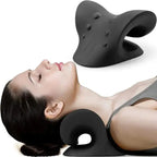 Oreiller ergonomique en forme de C avec rainure pour la nuque, auburn
