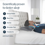Oreiller cervical ergonomique en mousse à mémoire de forme
