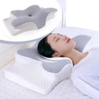 Oreiller ergonomique papillon en mousse à mémoire de forme